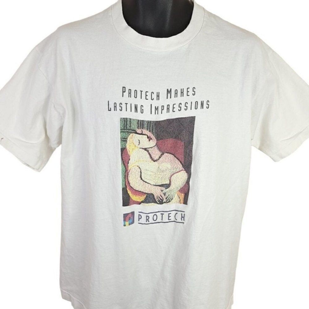 Pablo Picasso Le Rêve T Shirt Vintage 90s The Dream Art Tee Protech XL